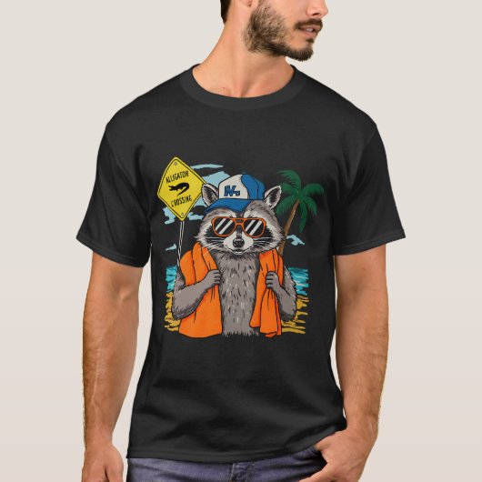 カラフルなヘッドホンを付けたDJ犬 Tシャツ (正面)