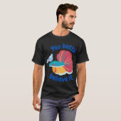 カラフルなベタの面白い格言 Tシャツ (正面フル)