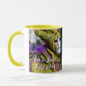 カラフルなベニス風のカップル マグカップ (左)