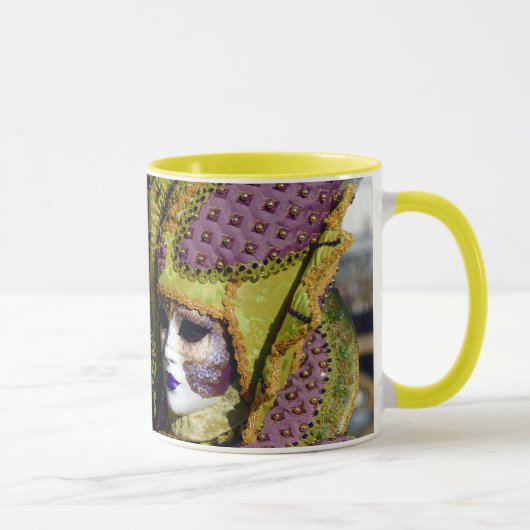 カラフルなベニス風のカップル マグカップ (右)