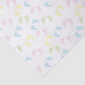 カラフルなベビーの足はティッシュペーパーを印刷します 薄葉紙 (詳細)