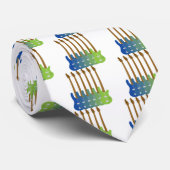 カラフルなベースギター ネクタイ (ロール)