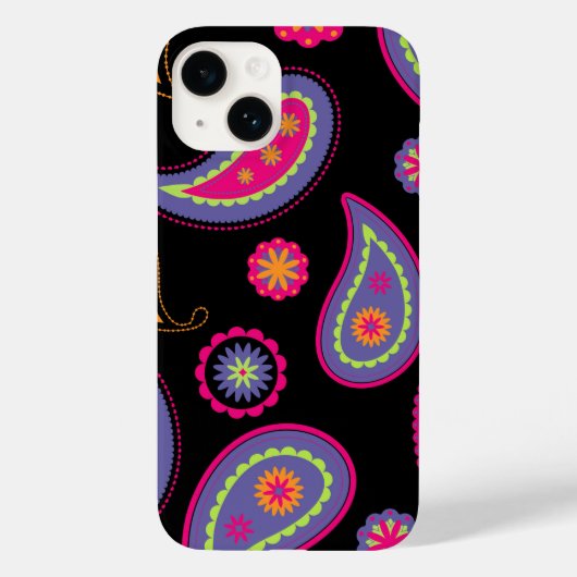 カラフルなペイズリー模様 Case-Mate iPhoneケース (裏面)