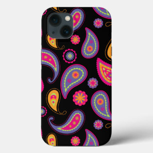 カラフルなペイズリー模様 iPhone 13ケース