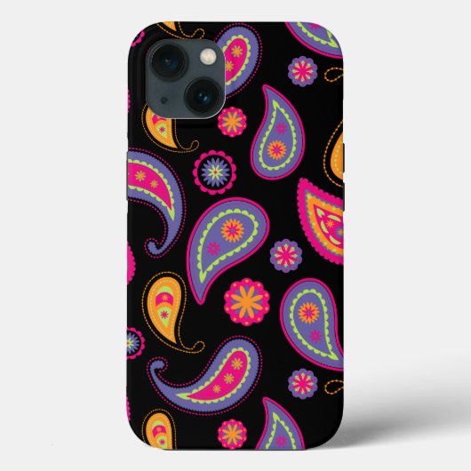 カラフルなペイズリー模様 Case-Mate iPhoneケース (裏面)