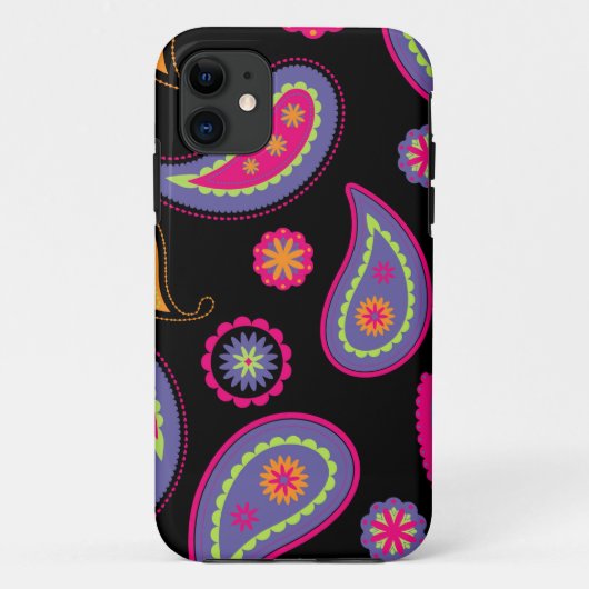 カラフルなペイズリー模様 Case-Mate iPhoneケース (裏面)