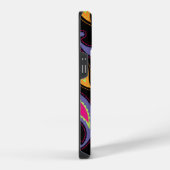 カラフルなペイズリー模様 iPhoneケース (右側面)
