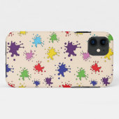 カラフルなペイントスプラッターのiPhoneケース Case-Mate iPhoneケース (裏面(横))