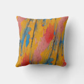 カラフルなペイントスプラッター クッション (裏面)