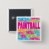 カラフルなペイントボール 缶バッジ (正面&裏面)