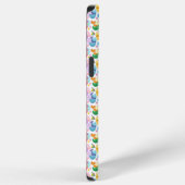 カラフルなペイント恐竜パターン iPhoneケース (右側面)