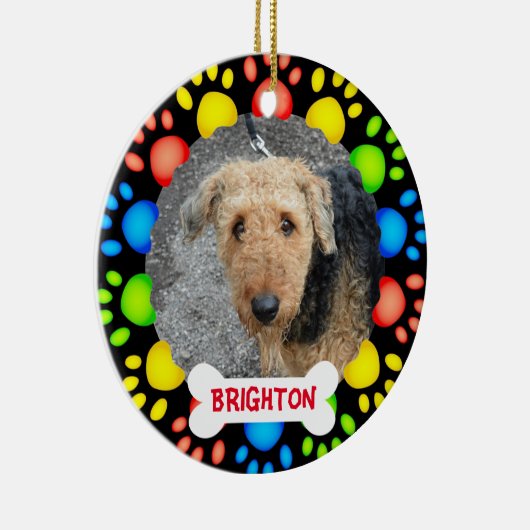 カラフルなペットの木のオーナメント セラミックオーナメント (右)