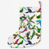 カラフルなペットはクリスマスのストッキングをオウム返しします スモールクリスマスストッキング (裏面)