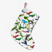 カラフルなペットはクリスマスのストッキングをオウム返しします スモールクリスマスストッキング (正面 (吊り時))