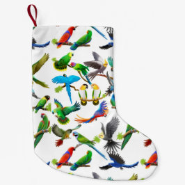 カラフルなペットはクリスマスのストッキングをオウム返しします スモールクリスマスストッキング
