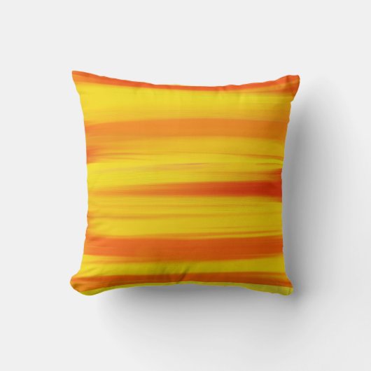 カラフルなペンキの虹の抽象美術 クッション (正面)