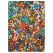 カラフルなペンキの（ばちゃばちゃ）跳ねるの写真 クリップボード (裏面)