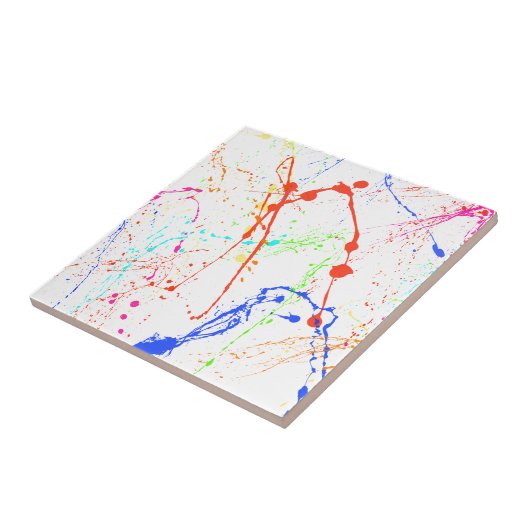 カラフルなペンキSplats タイル (側面)
