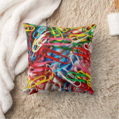 カラフルなペーパークリップの事務用品のギフト クッション (ブランケット)