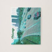 カラフルなホイルのシカゴの交通 ジグソーパズル (縦)