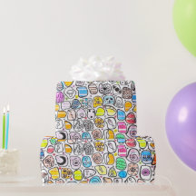 カラフルなホイームシカルパターンの誕生日と休日
