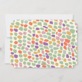 カラフルなホリデーシーズンのお祝い シーズンカード (裏面)