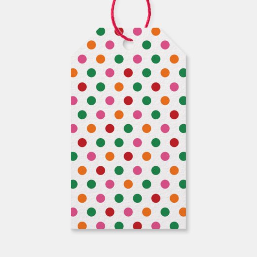 カラフルなホリーホッリクリスマス ギフトタグ (裏面)