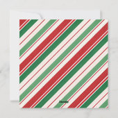 カラフルなホワイトエレファントのクリスマスホリデーパーティー シーズンカード (裏面)