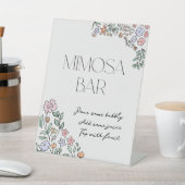 カラフルなボタニカル ブライダルシャワーミモザ サイン (インサイチュ)