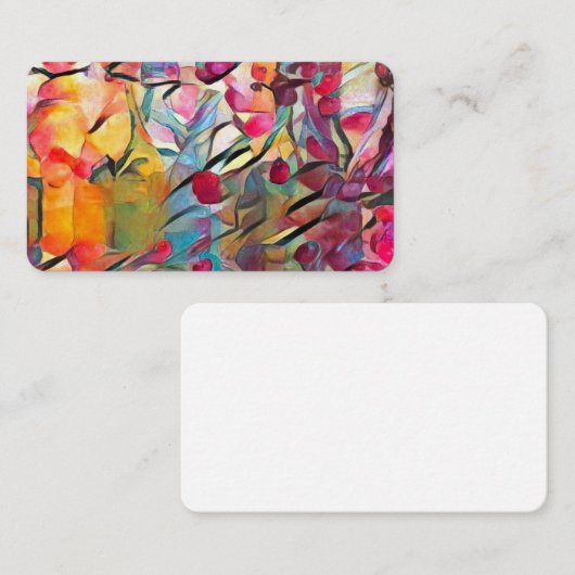 カラフルなボトル 名刺 (正面/裏面)