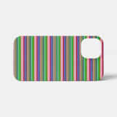 カラフルなボーダーのホットデザイン iPhoneケース (裏面横)
