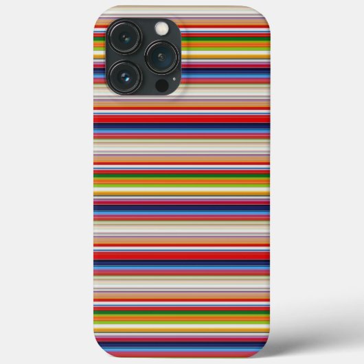 カラフルなボーダーのホット柄 Case-Mate iPhoneケース (裏面)