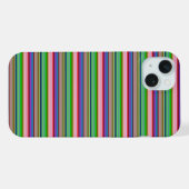 カラフルなボーダーのホット柄 iPhoneケース (裏面横)