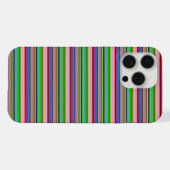 カラフルなボーダーのホット柄 iPhoneケース (裏面横)
