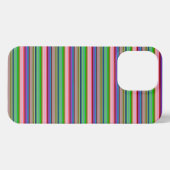 カラフルなボーダーのホット柄 iPhoneケース (裏面横)