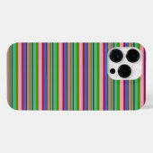 カラフルなボーダーのホット柄 iPhoneケース (裏面横)