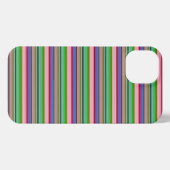 カラフルなボーダーのホット柄 iPhoneケース (裏面横)