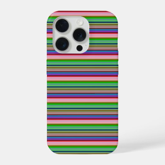 カラフルなボーダーのホット iPhoneケース (裏面)