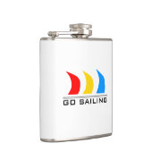 カラフルなボートの帆 フラスク (右)