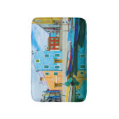 カラフルなボート場面|Venetian礁湖 バスマット (正面縦)