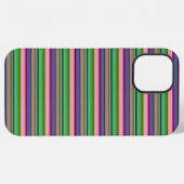 カラフルなボールドストライプ iPhoneケース (裏面横)