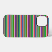 カラフルなボールドストライプ iPhoneケース (裏面横)