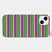 カラフルなボールドストライプ iPhoneケース (裏面横)