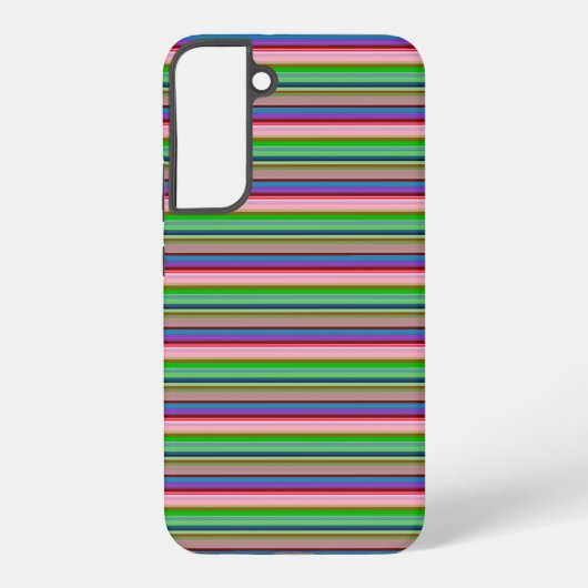 カラフルなボールドストライプ SAMSUNG GALAXYケース (裏面)
