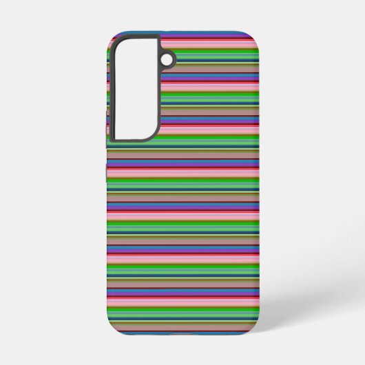 カラフルなボールドストライプ SAMSUNG GALAXYケース (裏面)