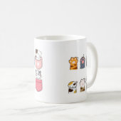 カラフルなポケットの猫 マグカップ (正面右)