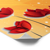 カラフルなポジティブな思考がインスパイアするポスター ポスター (角)