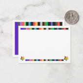 カラフルなポストカード ノートカード (正面/裏面インサイチュ)