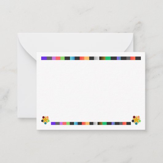 カラフルなポストカード ノートカード (正面)