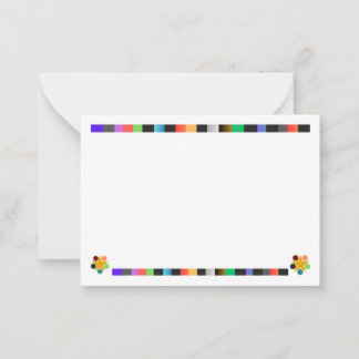 カラフルなポストカード ノートカード